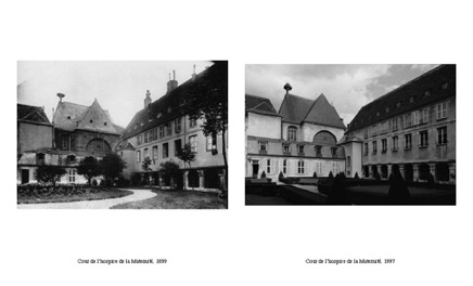 Cour de l’hospice de la Maternité, 1899/1997 Cour de l’hospice de la Maternité, 1899/1997
